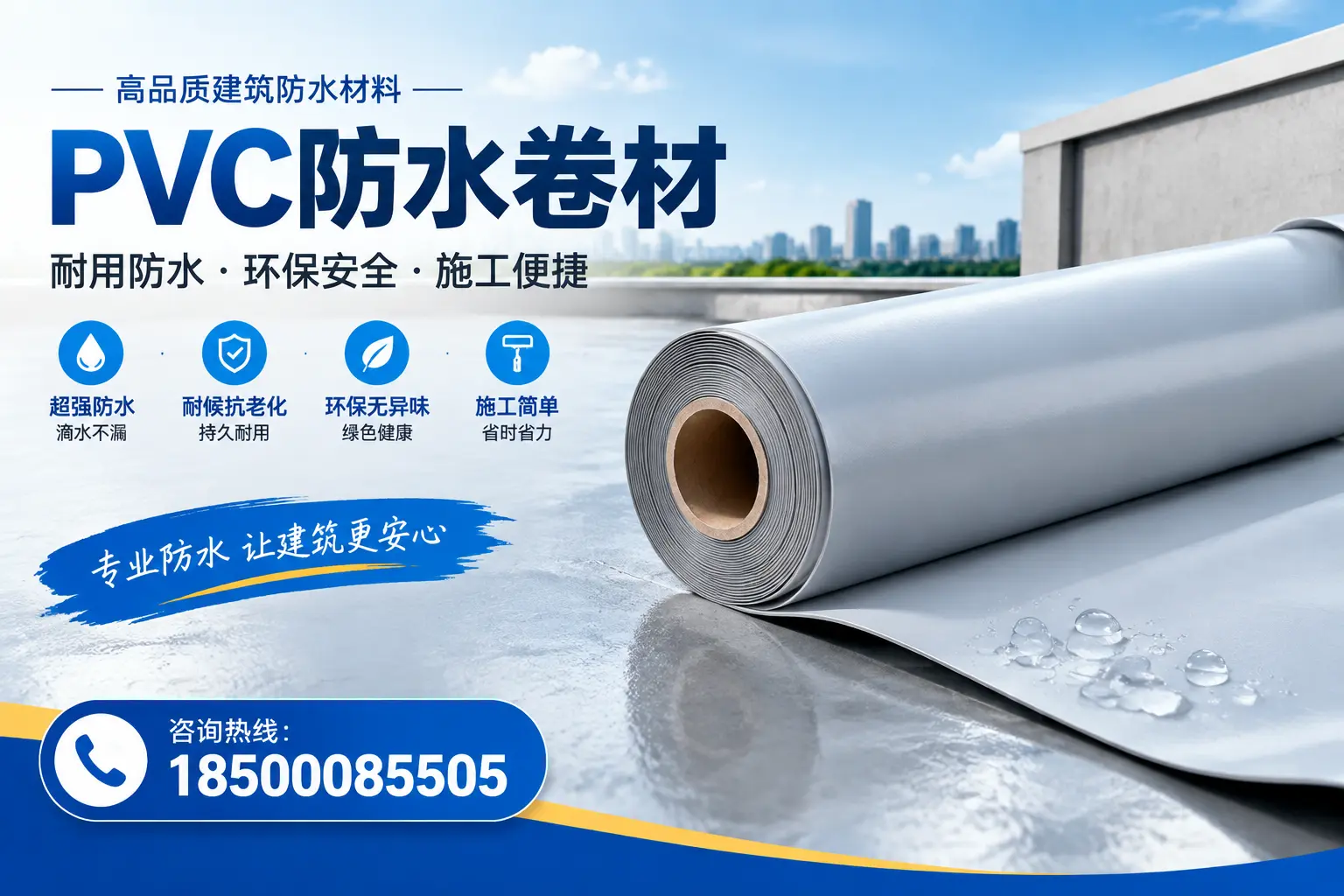 PVC防水卷材选型对比:如何做出明智选择?陇南指南