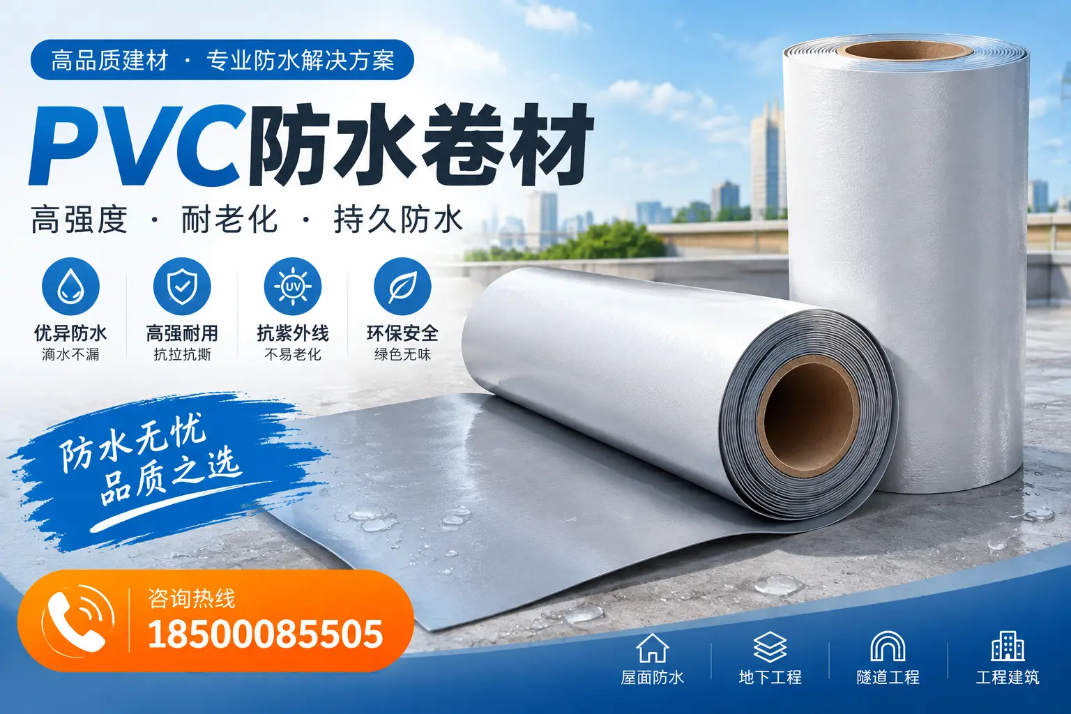 PVC防水卷材的使用寿命与维护周期,适合陇南业主参考