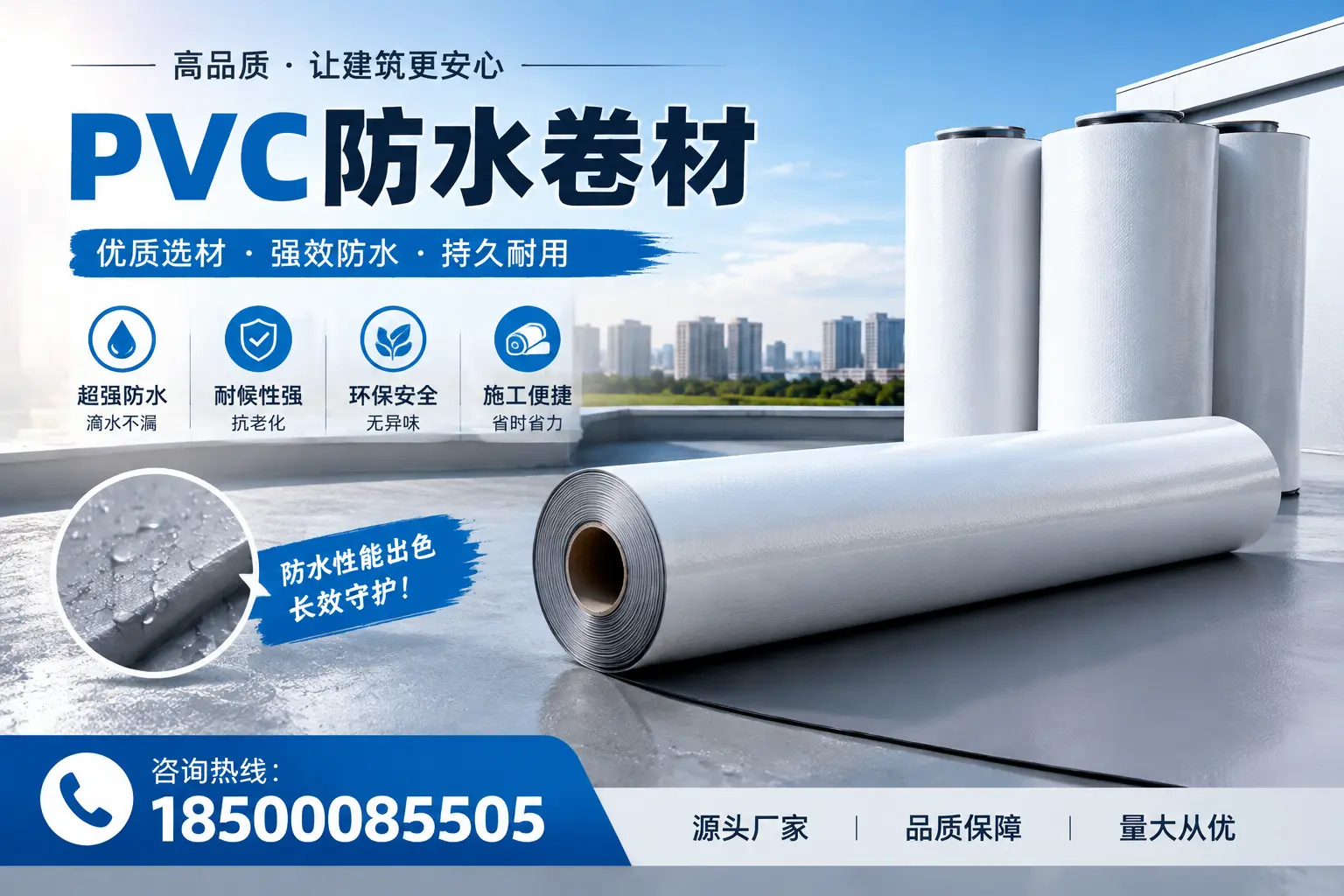 PVC防水卷材施工过程详解,确保在陇南顺利完成项目